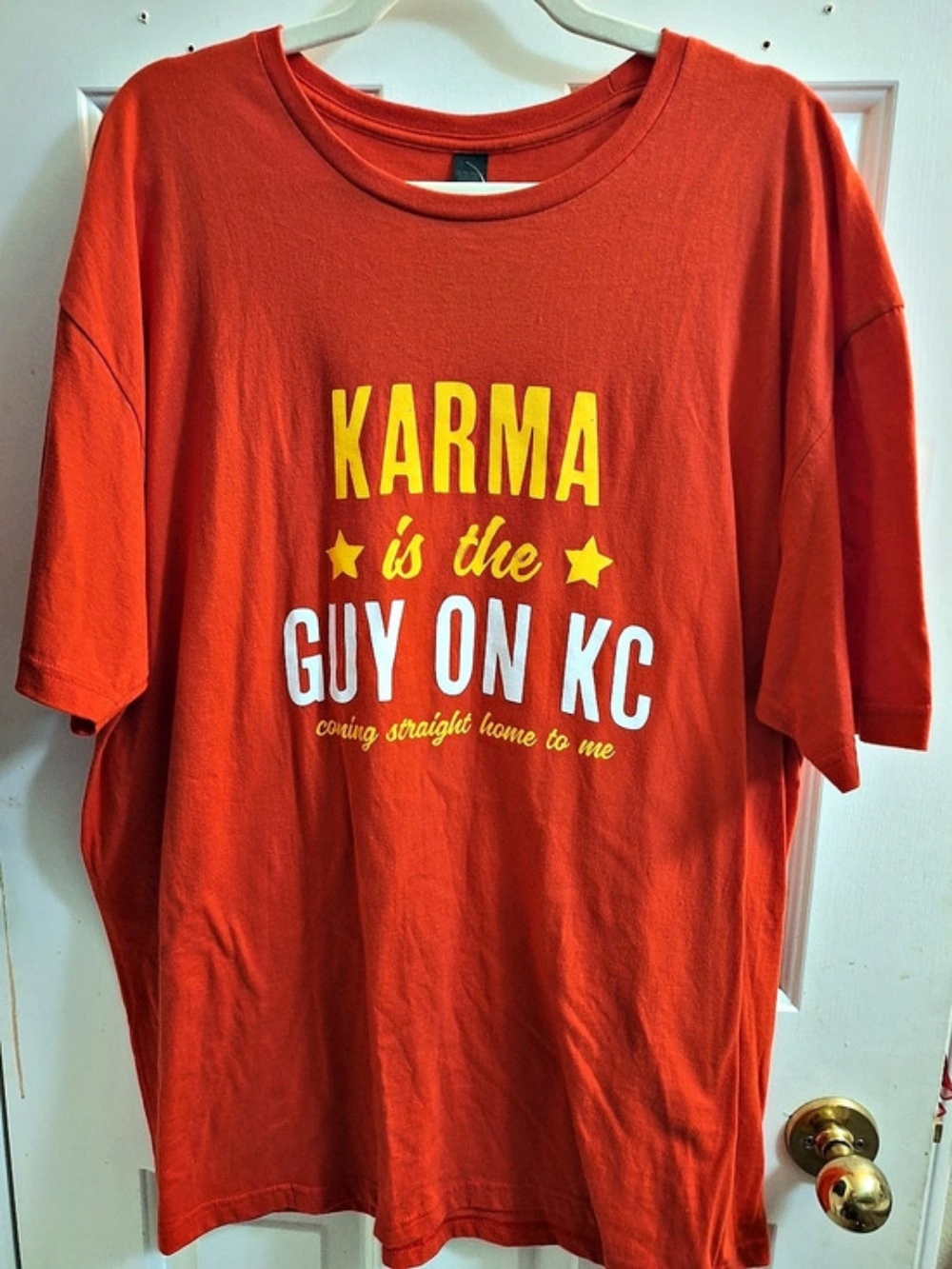 Karma Graphic Tee in Orange Size 2XL NWT
